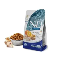 N&D Ocean Düşük Tahıllı Morina Balığı Portakal Kedi Maması 1,5 Kg