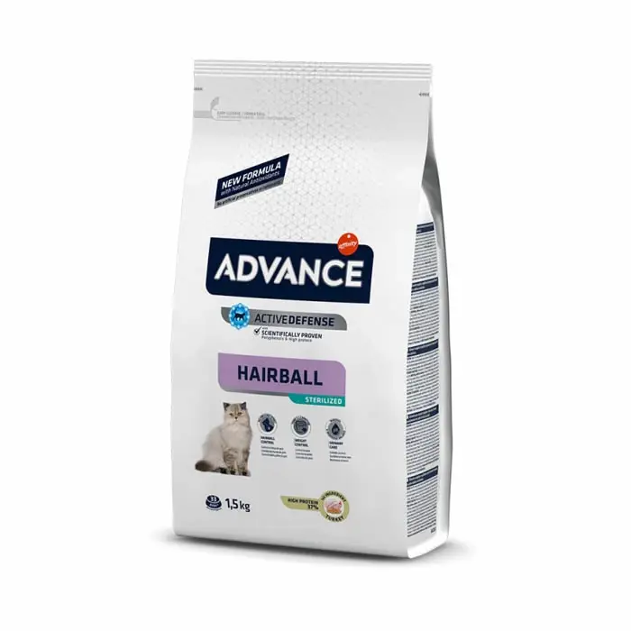Advance Sterilised Hairball Kısırlaştırılmış Kedi Maması 1,5 Kg