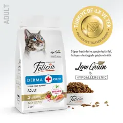 Felicia Az Tahıllı Yetişkin Somonlu HypoAllergenic Kedi Maması 2 Kg