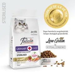 Felicia Az Tahıllı Sterilised Somonlu HypoAllergenic Kedi Maması 2 Kg