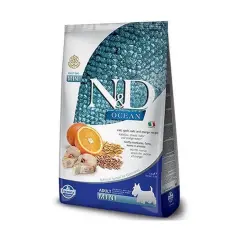 N&D Ocean Az Tahıllı Balık ve Portakallı Yetişkin Küçük Irk Köpek Maması 2,5 Kg