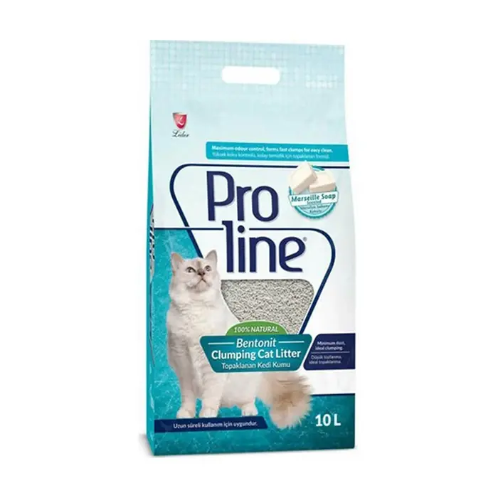 Proline İnce Taneli Marsilya Sabun Kokulu Bentonit Kedi Kumu 10LT