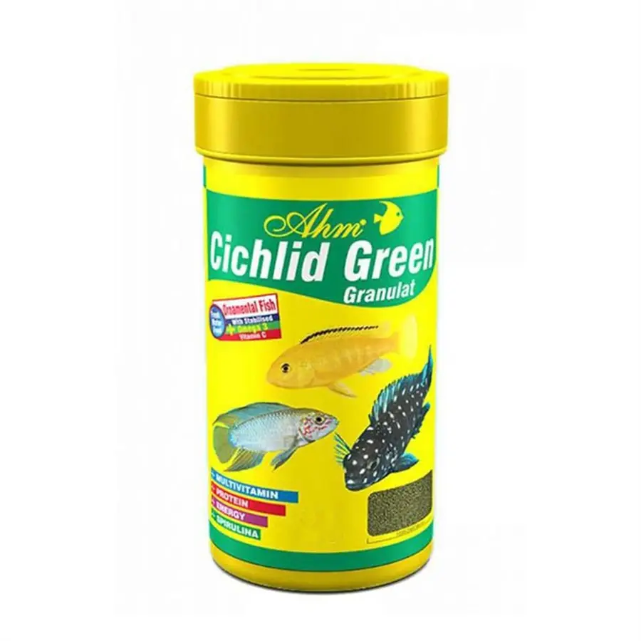 Ahm Cichlid Green Granulat Balık Yemi 100ml