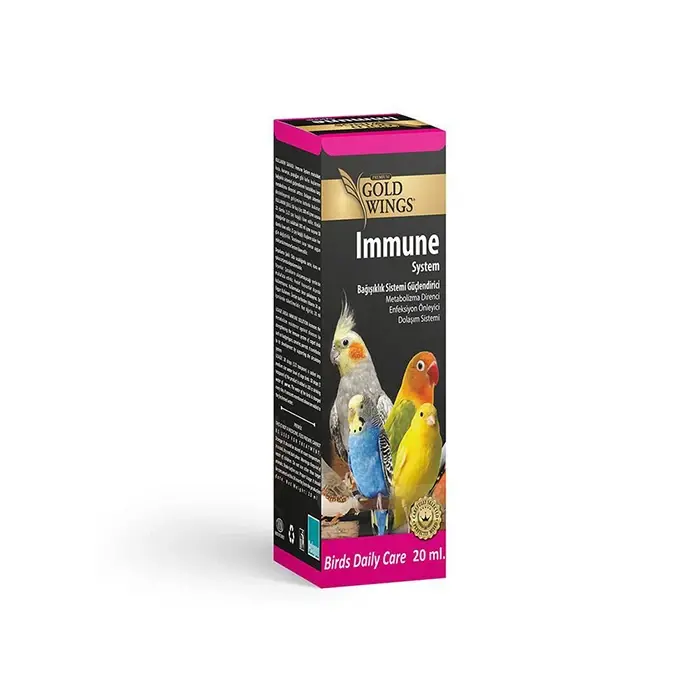 Gold Wings Immune System Kuşlar için Bağışıklık Sistemi Güçlendirici Sıvı Vitamin 20ml