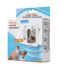 Miapet Kedi Köpek Kapısı 4 Yollu 25x23,5x5 cm Beyaz