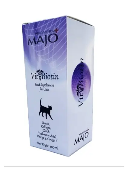 Majo Vit&biotin Kediler Için Tüy Sağlığı Tüy Dökümü Engeleyici Vitamin