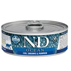 N&D Ocean Pumpkin Balkabaklı Morina Balığı ve Karidesli Yavru Kedi Konservesi 70 gr
