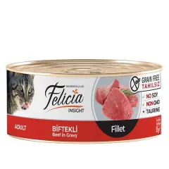 Felicia Tahılsız Gravy Biftek Fileto Yetişkin Kedi Konservesi 85 gr