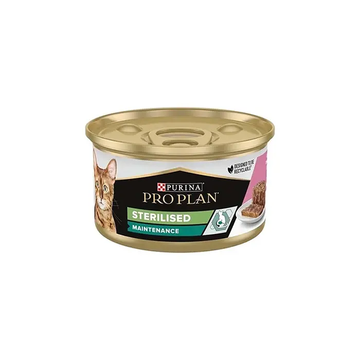 Pro Plan Sterilised Ton ve Somonlu Kısırlaştırılmış Kedi Konservesi 85 Gr