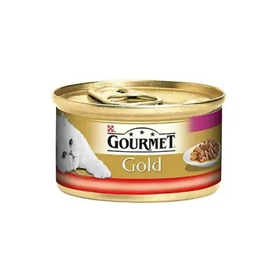 Purina Gourmet Gold Sığır ve Tavuk Etli Çifte Lezzetli Yaş Kedi Maması 85 gr