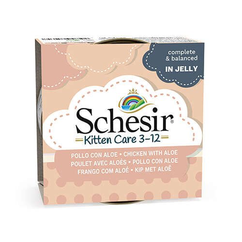 Schesir Kitten Tavuklu Aloe Veralı Yavru Kedi Konservesi 85 Gr