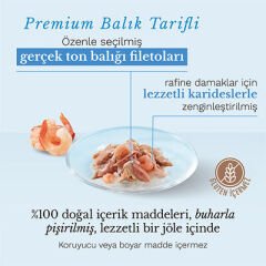 Schesir Jelly Ton Balıklı ve Karidesli Jöleli Kedi Konservesi 85 Gr
