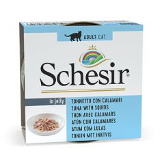 Schesir Ton Balıklı Kalamarlı Jöleli Kedi Konservesi 85 Gr