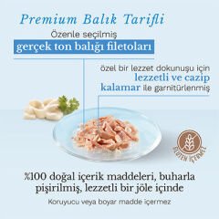 Schesir Ton Balıklı Kalamarlı Jöleli Kedi Konservesi 85 Gr