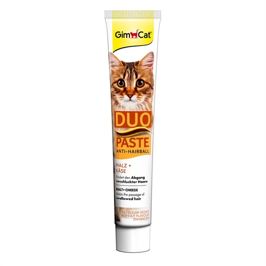 GimCat Anti-Hairball Duo Paste Peynir+ Malt 50gr