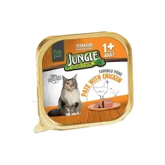 Jungle Tavuklu Kısır Kedi Konservesi 100g