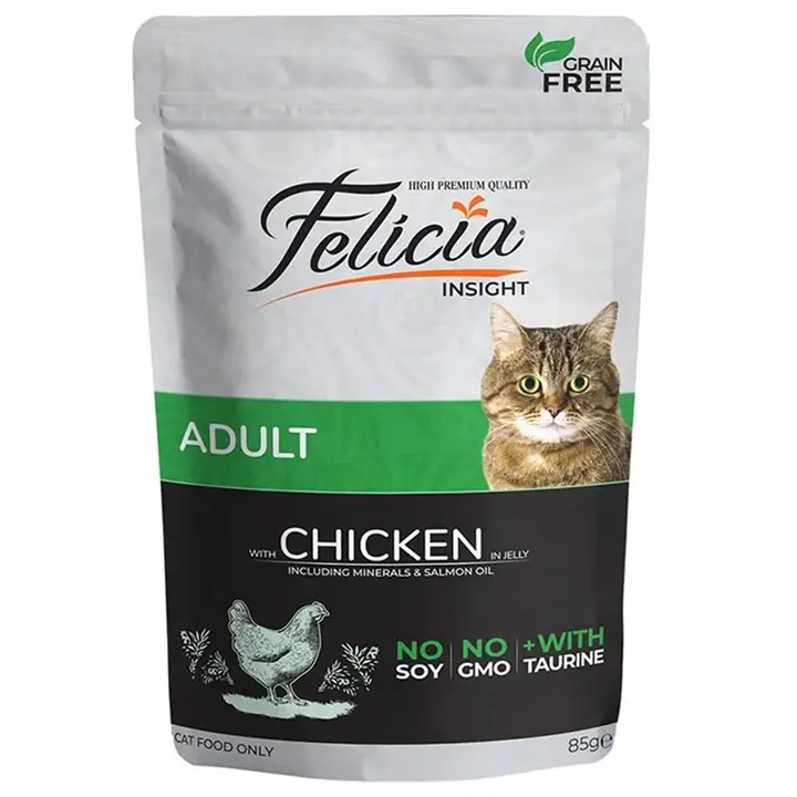 Felicia Tahılsız Tavuklu Yetişkin Kedi Yaş Maması 85 gr