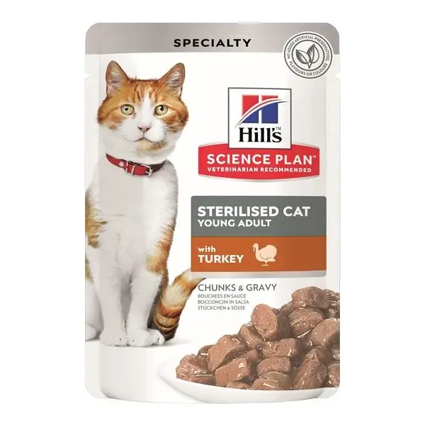 Hills Hindili Kısırlaştırılmış Pouch Kedi Maması 85gr