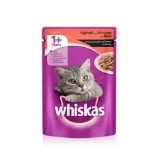 Whiskas Pouch Gravy Soslu Sığır Etli Yaş Kedi Maması 100 g