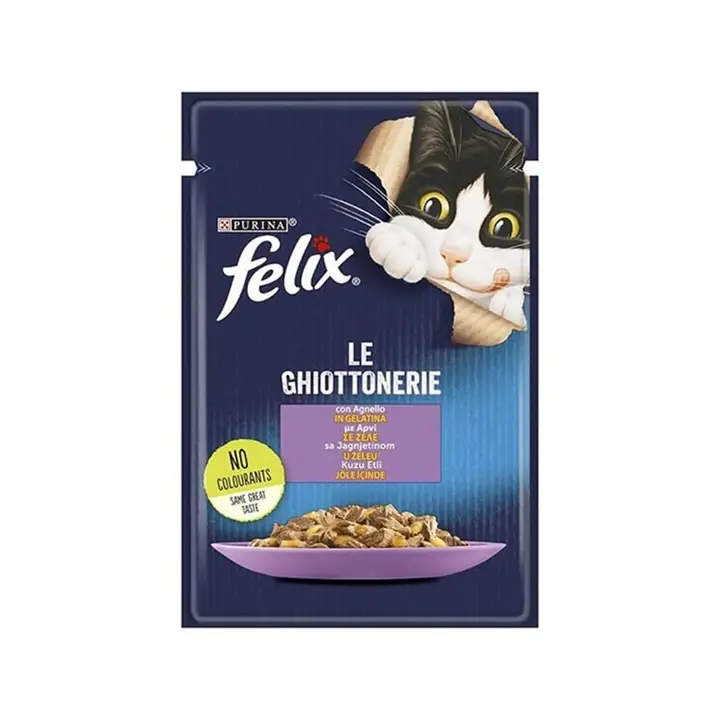 Felix Kuzu Etli Yetişkin Kedi Yaş Maması 85 Gr