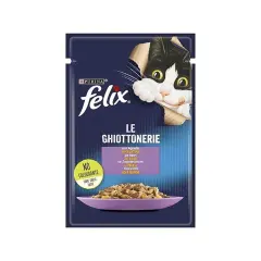 Felix Kuzu Etli Yetişkin Kedi Yaş Maması 85 Gr