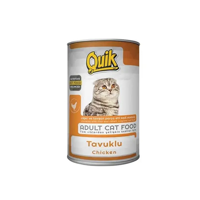Quik Parça Etli Tavuklu Yetişkin Kedi Maması 415 Gr