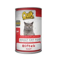 Quik Biftekli Yetişkin Kedi Konservesi 415 gr