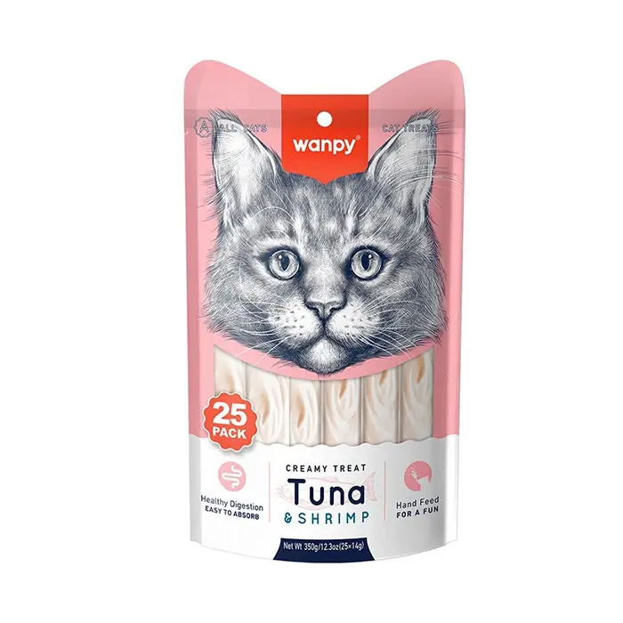 Wanpy Ton Balıklı ve Karidesli Krema Kedi Ödülü 25x14grv