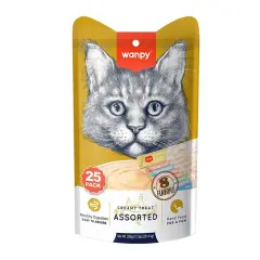 Wanpy Karışık Sıvı Kedi Ödülü 25x14 gr