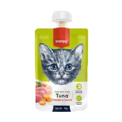 Wanpy Taze Ton Balıklı-Tavuklu Kedi Et Ezmesi 90 gr