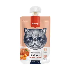 Wanpy Taze Somonlu-Tavuklu Kedi Et Ezmesi 90 gr