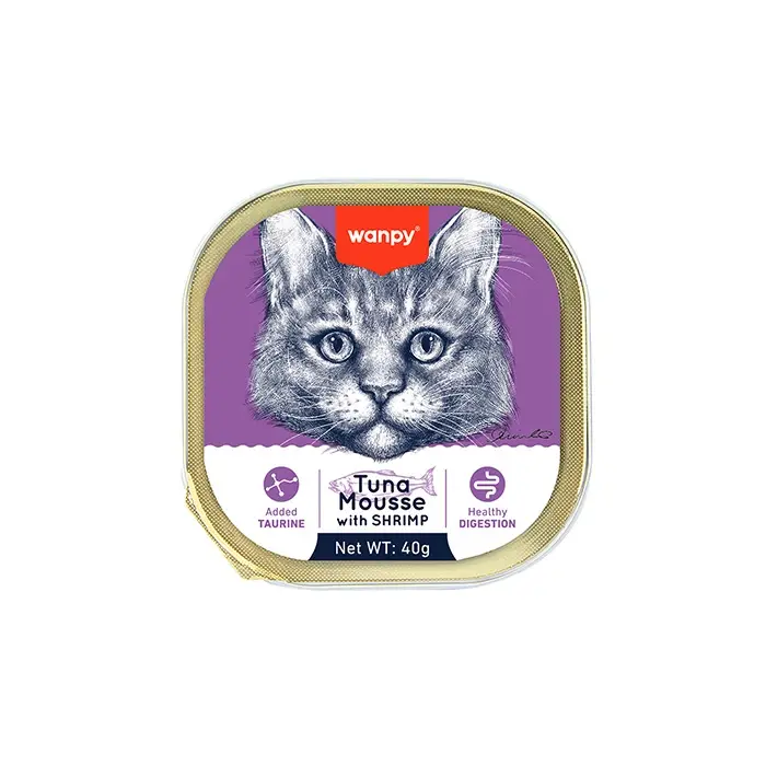 Wanpy Alutray Ton Balıklı ve Karidesli Yaş Kedi Maması 40gr