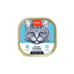 Wanpy Alutray Ton Balıklı ve Morina Balıklı Yaş Kedi Maması 6x40gr