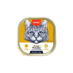 Wanpy Alutray Ton Balıklı ve Tavuklu Yaş Kedi Maması 6x40gr