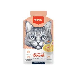 Wanpy Somonlu ve Ton Balıklı Kedi Çorbası 50gr