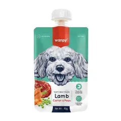 Wanpy Taze Kuzulu-Havuçlu Köpek Et Ezmesi 90 gr