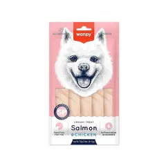 Wanpy Somonlu Tavuklu Likit Köpek Ödülü 5x14 gr