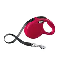 Flexi New Classic Otomatik Kırmızı Şerit Gezdirme Xsmall 3 Metre
