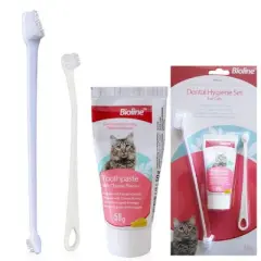 Bioline Peynir Aromalı Kedi Diş Macun Seti (Dental Kit )