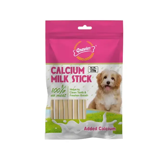 Gnawlers Calcium Milk Kalsiyumlu Sütlü Köpek Ödül Çubukları 270gr