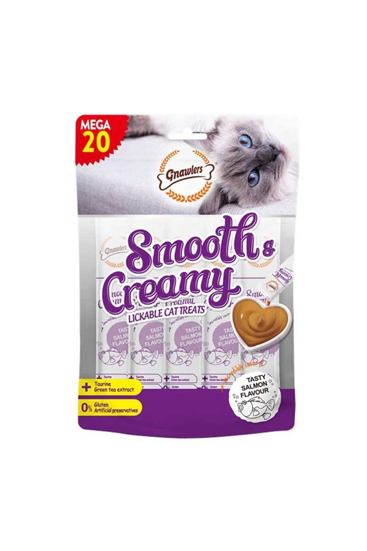 Gnawlers Somonlu Krema Kedi Ödül Maması 20x15gr