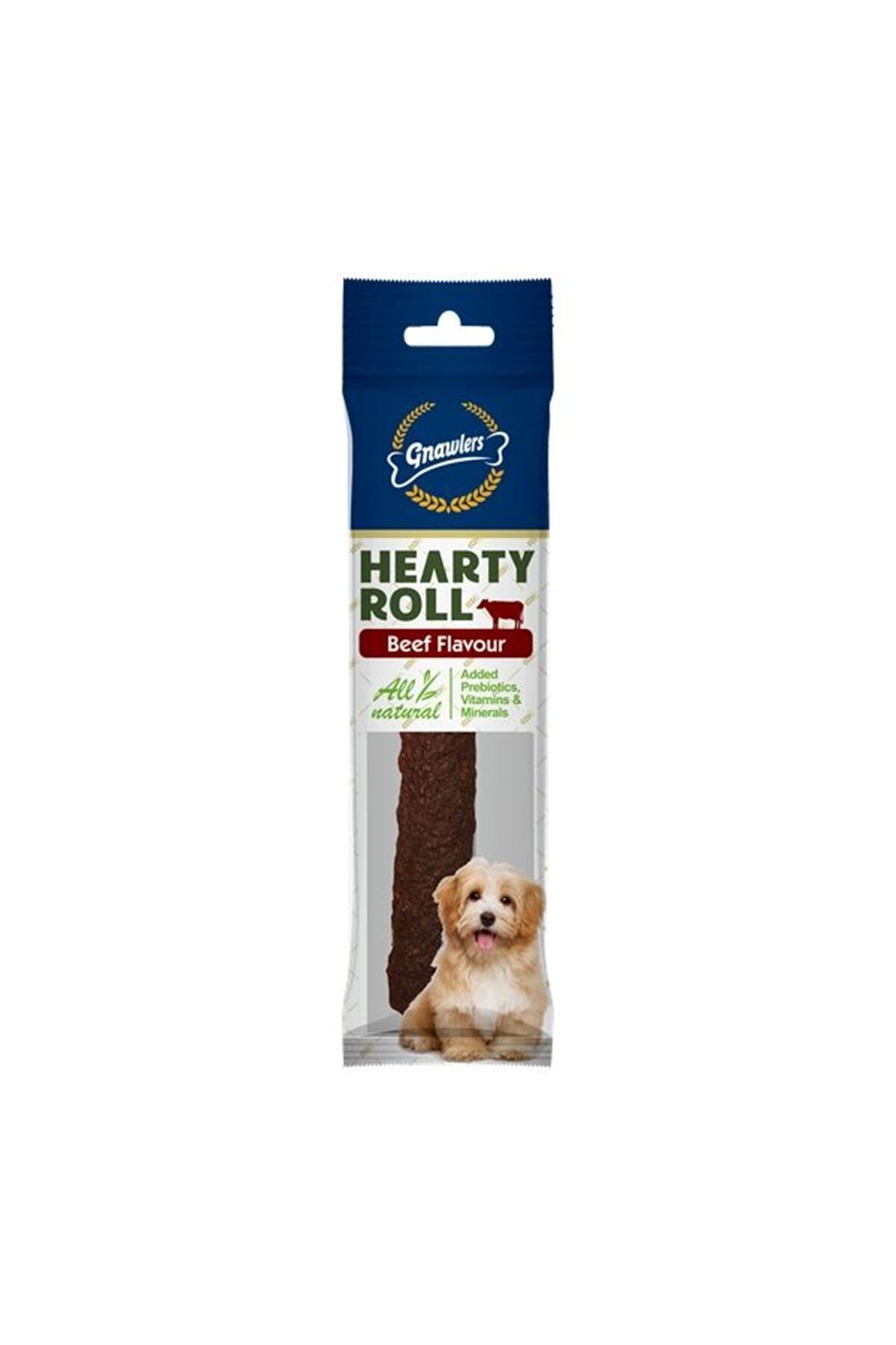 Gnawlers Hearty Roll Doğal Kolajen Biftekli Köpek Ödül Kemiği 11.5cm 40gr