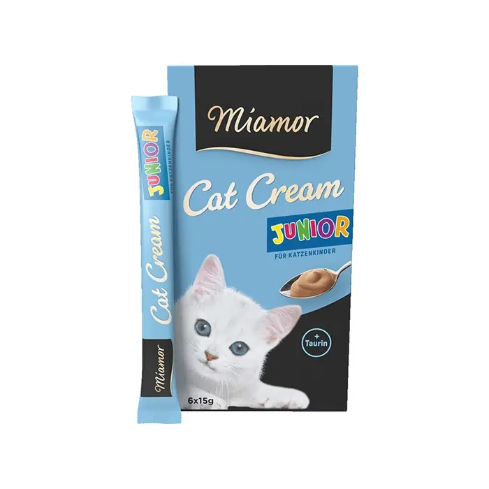 Miamor Cream Junior Taurinli Yavru Kedi Tamamlayıcı Ek Besin Ödülü 6x15gr