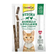 Gimcat Sticks Kuzu Etli Tavuklu Tahılsız Çubuk 20 Gr.