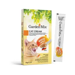 Garden Mix Ördek ve Malt Krema Kedi Ödül Maması 5x15gr