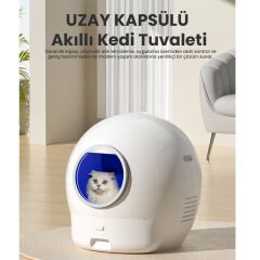 Otomatik Kedi Tuvaleti 2. Nesil Smart Pro Akıllı Otomatik Kedi App Kontrol , Uv Temizleme (2025)