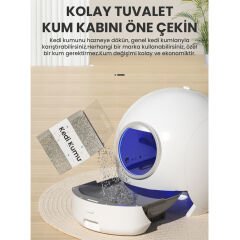 Otomatik Kedi Tuvaleti 2. Nesil Smart Pro Akıllı Otomatik Kedi App Kontrol , Uv Temizleme (2025)