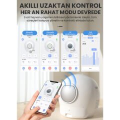 Otomatik Kedi Tuvaleti 2. Nesil Smart Pro Akıllı Otomatik Kedi App Kontrol , Uv Temizleme (2025)