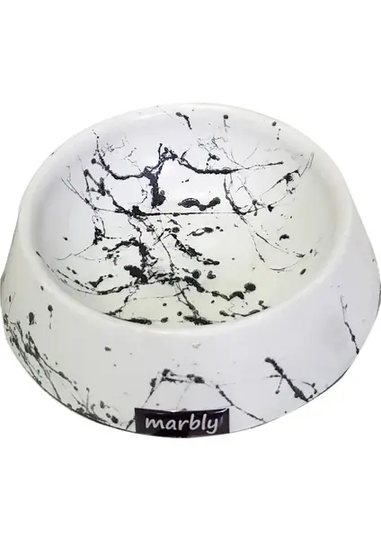 Marbly White Black 08 Mama ve Su Kabı