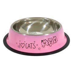 Nunbell Çelik Mama Kabı Renkli 18cm